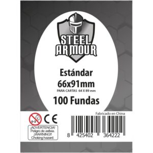 100 Fundas Steel Armour Estándar 63,5×88 mm